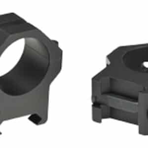 Black scope rings for mounting optics